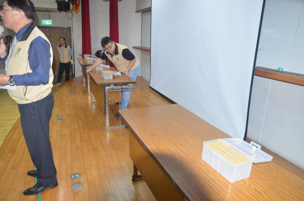 投票場地準備過程