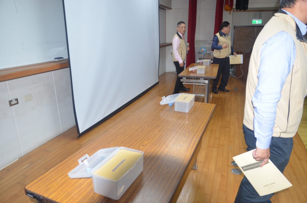 投票場地準備過程